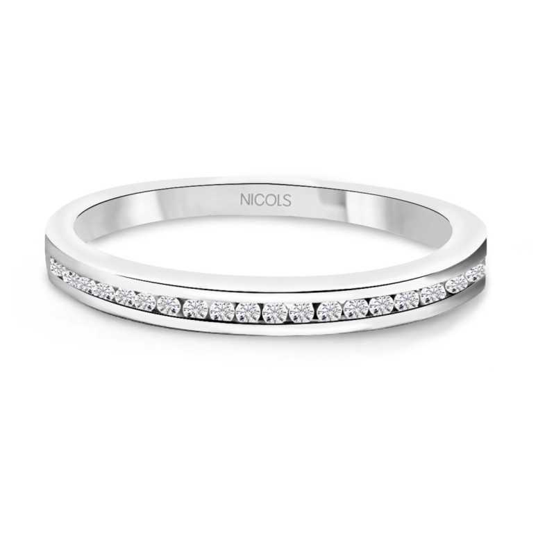 Diamond Ring Chloe 0.18 Or blanc - Génial