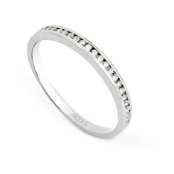 Diamond Ring Chloe 0.18 Or blanc - Génial