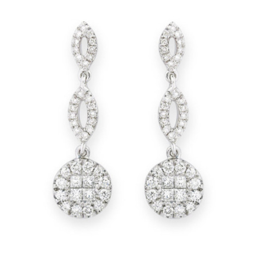 Diamond Earrings CHIC - Bride earrings