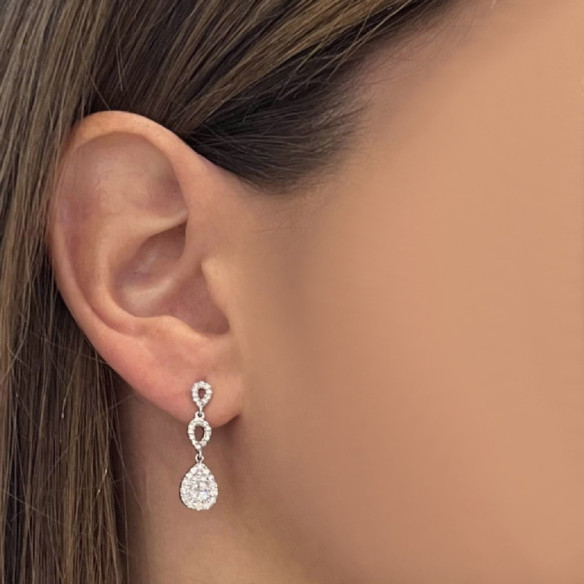 Pendientes Diamantes Chic - Pendientes de Novia