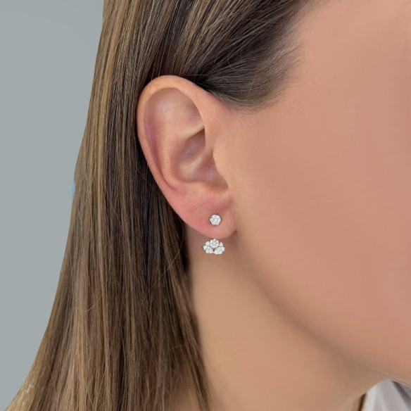 Pendientes Diamantes Ear Jackets - cortos