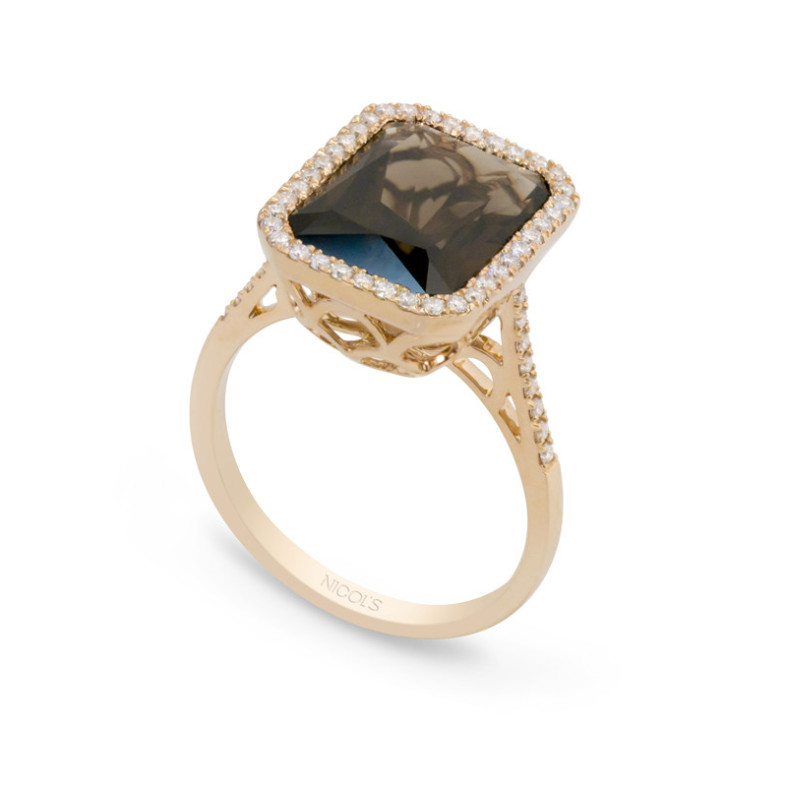 Diamantring Bunte Spitze - Ringe aus Roségold