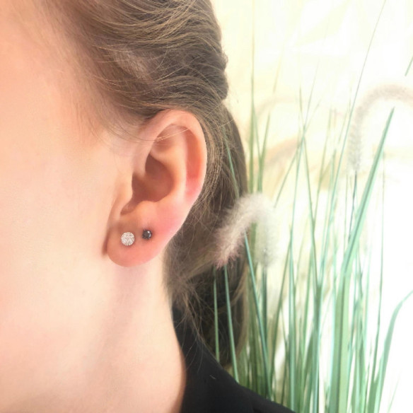Pendientes Diamantes Gardenia 0.38 Dormilona - Pendientes de Novia
