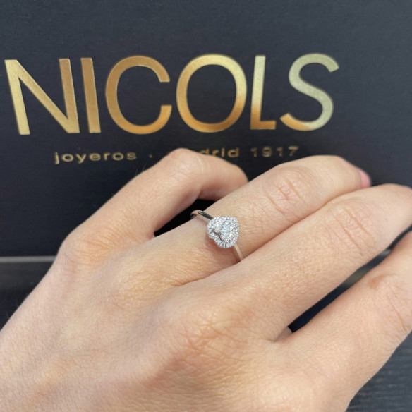 Diamond Ring LOVE HEART - Heart Cut