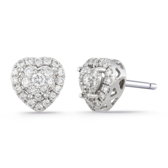 Pendientes Diamantes Love Heart - Pendientes de Novia
