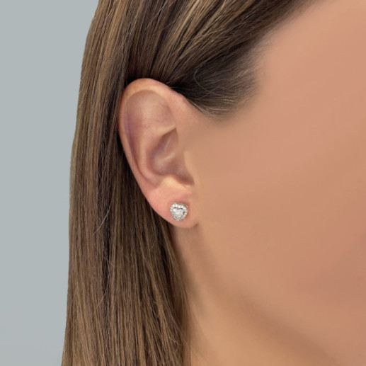 Liebe Herz Diamant Ohrringe - Brautohrringe 2