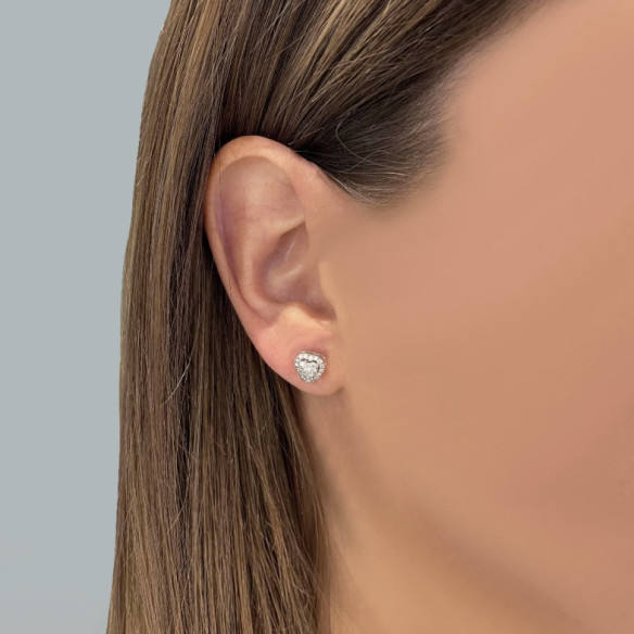 Pendientes Diamantes Love Heart - Pendientes de Novia