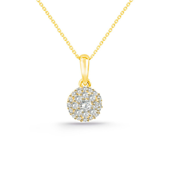 Diamond Pendant STYLE 0.32 Yellow Gold PURITY - Diamond pendants