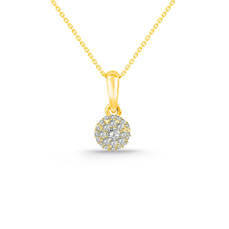 Colgante Diamantes Style 0.10 Oro Amarillo - Pendenti di diamanti