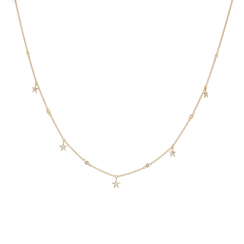 Collana Stella d'oro Celebrity 108 - Collane di diamante