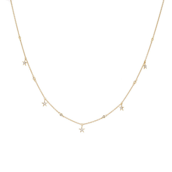 Collar Oro Estrellas Celebrity 108 - Collares de Diamantes