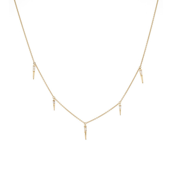 Goldhalskette mit Stacheln, Celebrity 108 - HALSKETTEN