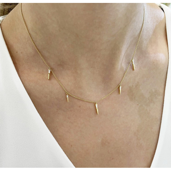 Collar Oro Pinchos Celebrity 108 - COLLARES