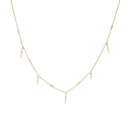 Collar Oro Pinchos Celebrity 108 - Collares de Diamantes