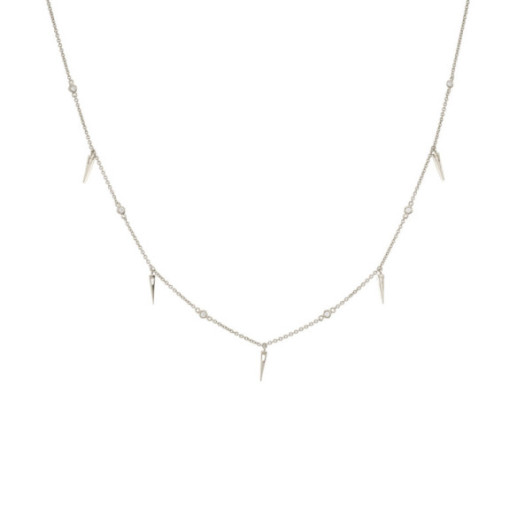 Goldhalskette mit Stacheln, Celebrity 108 - Diamant Halsketten