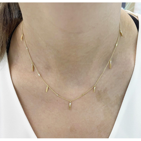 Collar Oro Pinchos Celebrity 108 - Colliers diamant