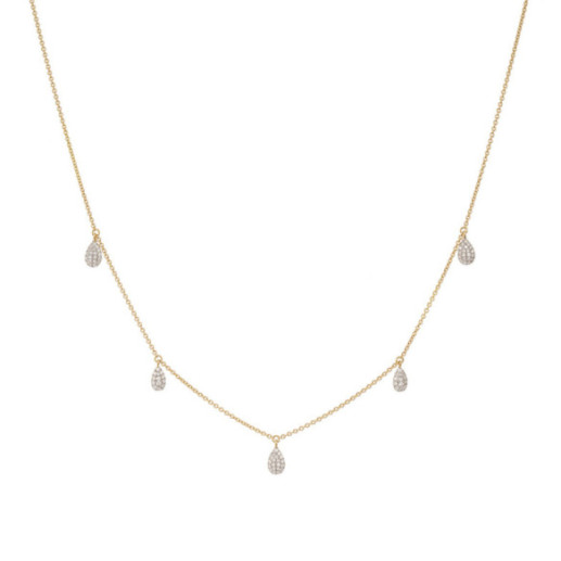 Gold necklace drops CELEBRITY 108 - Diamond Necklaces