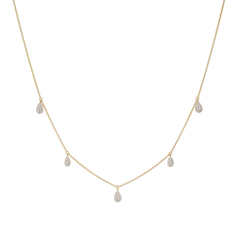 Collar Oro Gotas Celebrity 108 - Collares de Diamantes