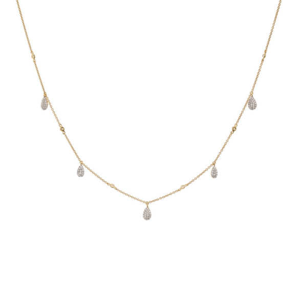 Collar Oro Gotas Celebrity 108 - Collares de Diamantes