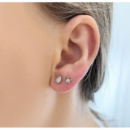 Pendientes Diamantes Gota Celebrity 0.08 - Baptême et premier bijou de communion 2