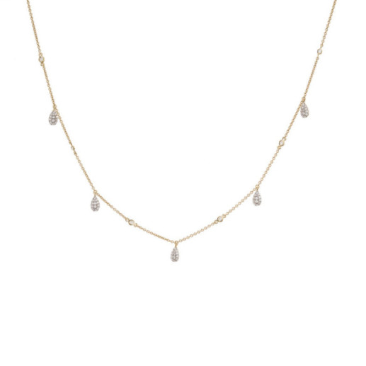 Gold necklace drops CELEBRITY 108 - Diamond Necklaces 2