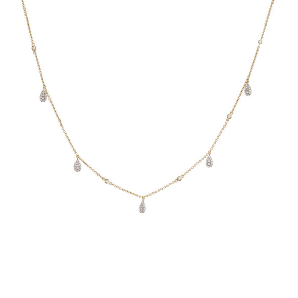 Collar Oro Gotas Celebrity 108 - Collares de Diamantes