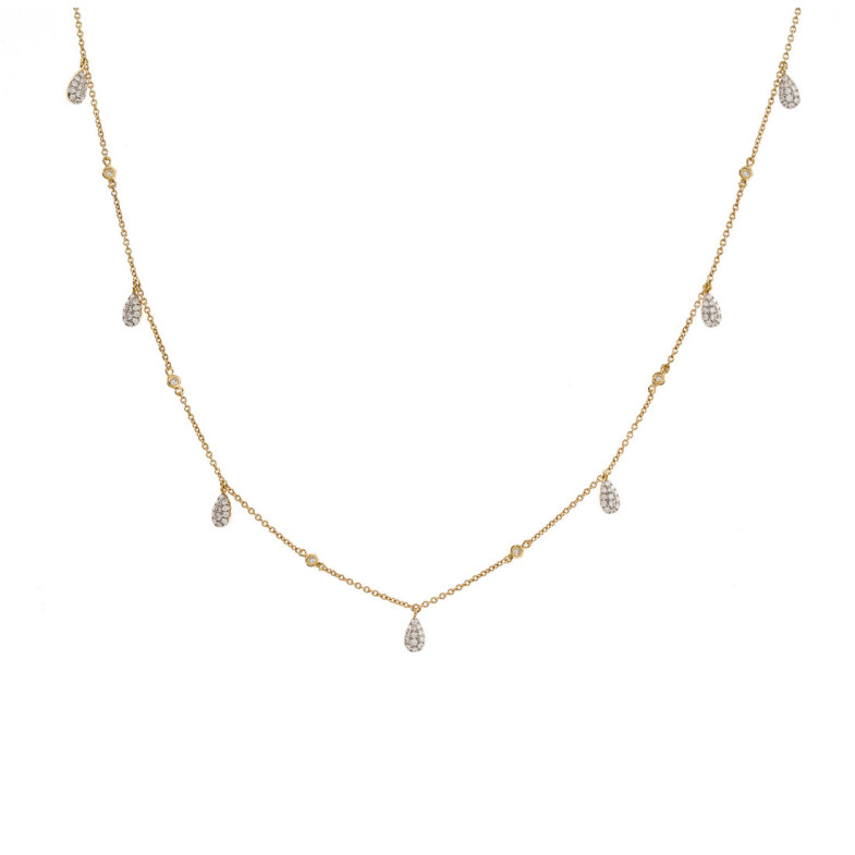 Gold Halskette Gotas Celebrity 108 - Diamant Halsketten