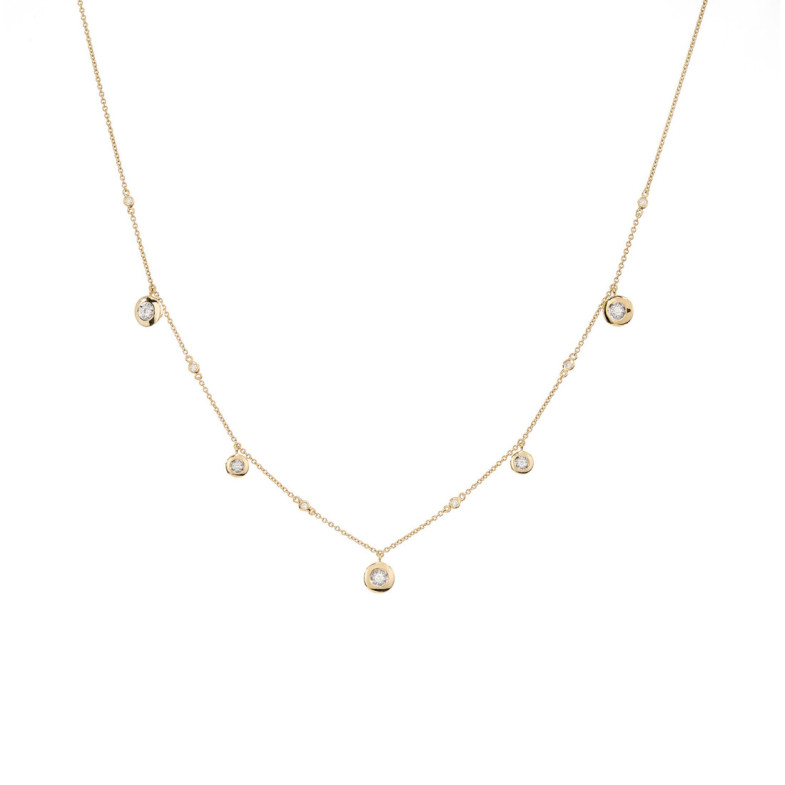Collar Oro Chatones Celebrity 108 - Colliers diamant