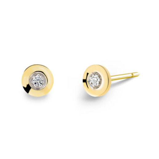 Pendientes Diamantes Chatón Celebrity 0.08 - Bautismo y joyería de primera comunión
