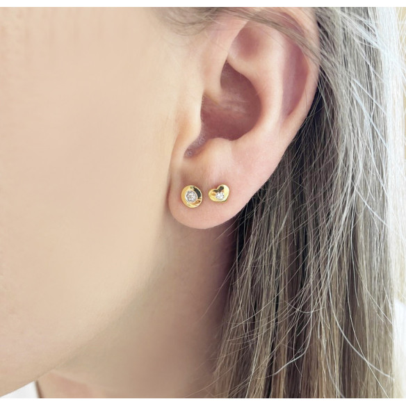 Promi-Chatón-Diamantohrringe 0,08 - Taufe & Erstkommunion Schmuck