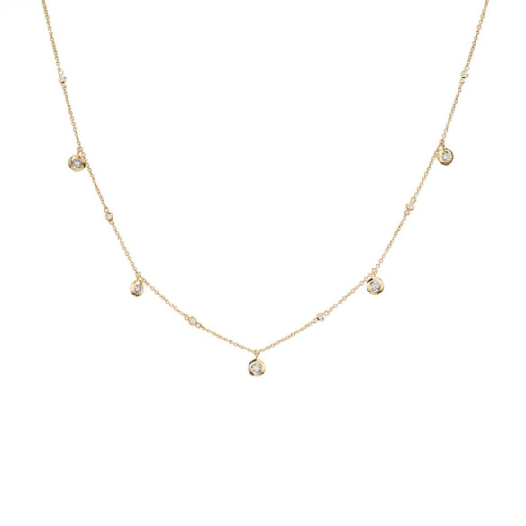 Collar Oro Chaton Celebrity 108 - Collares de Diamantes