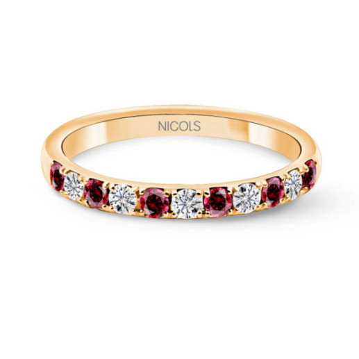 Anillo Diamantes Rubi Azalea - Anillos de Rubí