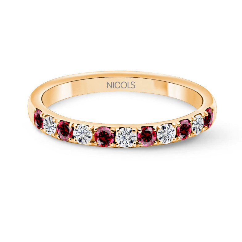 Anillo Diamantes Rubi Azalea - Anillos de Rubí