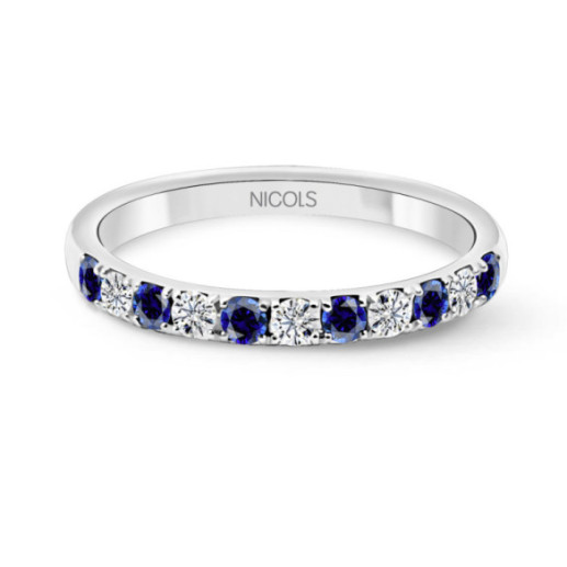 Anillo Diamantes Zafiro Azalea - ANILLOS
