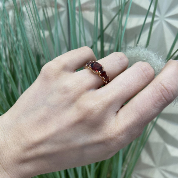 Anillo Granate Rainbow Oro Rosa - Bagues Autres pierres précieuses