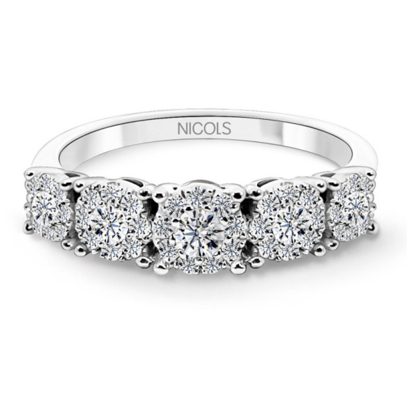 Anillo Eloise Roseton 0.70 - Talla Brillante
