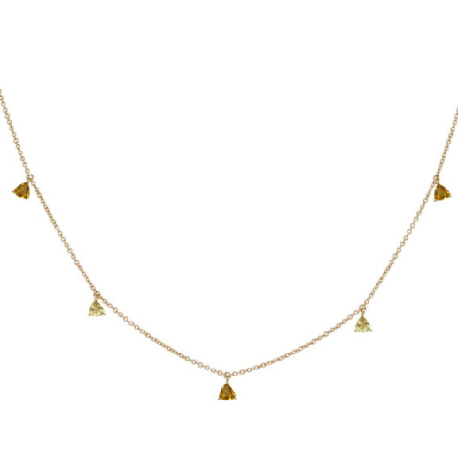 Collana ciondolo Citrino Pietre e Limón Quartz Trillon - Collane altre pietre colorate