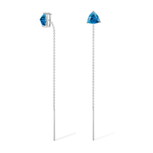 Orecchini Topazio Trillon - Orecchini a pietre blu