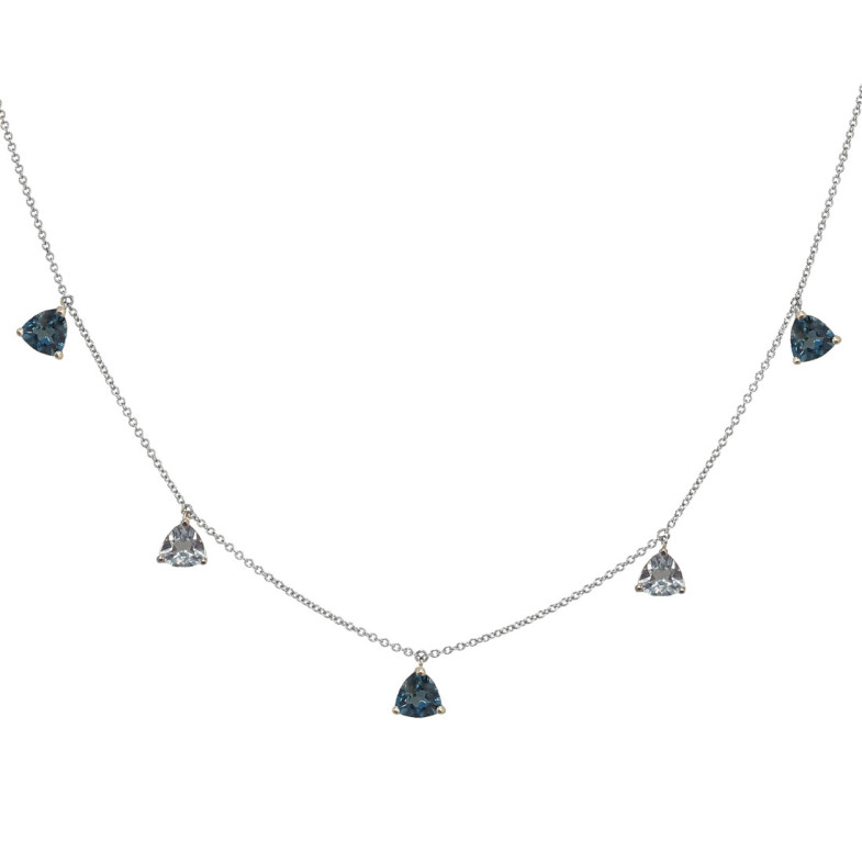 TRILLON Blue Topaz Pendant Necklace - Necklaces