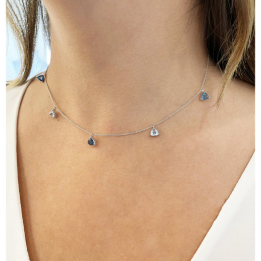 TRILLON Blue Topaz Pendant Necklace - Necklaces 2