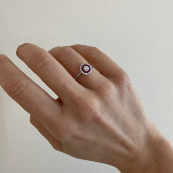 Anillo Ojo De Perdiz Rubi - LES ANNEAUX