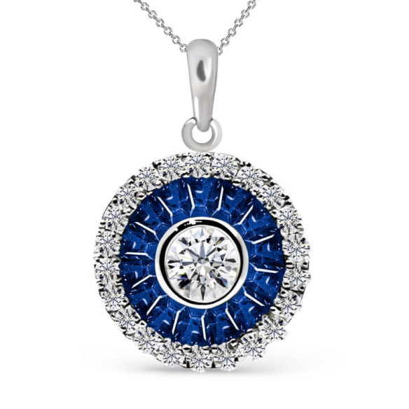 Eye appeso di Perdiz Zafrio - Colgantes de Piedras Azul
