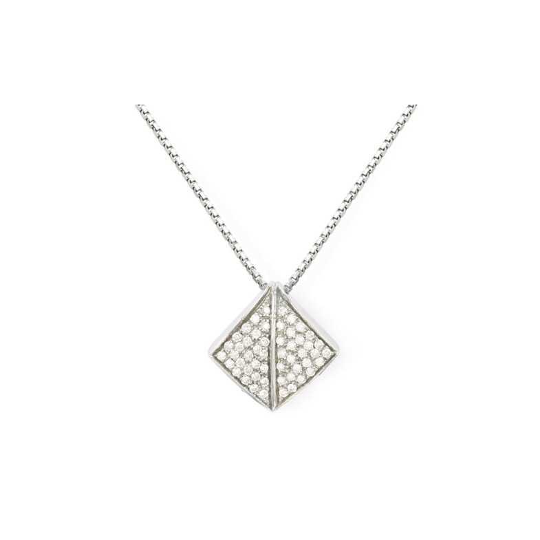 Colgante Oro Diamantes Leaf - COLGANTES