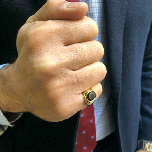Sello Onix Oval Clásico - Anillos de Hombre Sellos