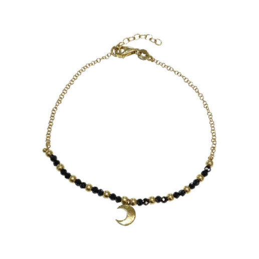 Pulsera Oro Dark Moon - Pulseras Piedras Color