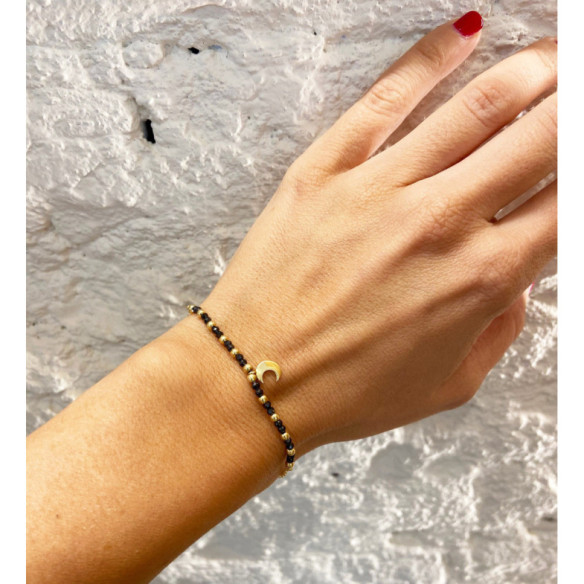 Gold Bracelet DARK MOON - Stones Color Bracelets