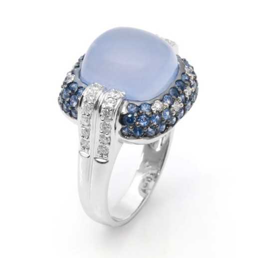 Anillo Zafiros Cocktail - diseños modernos