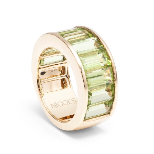 Anillo Peridoto Verde Flúor - diseños actuales