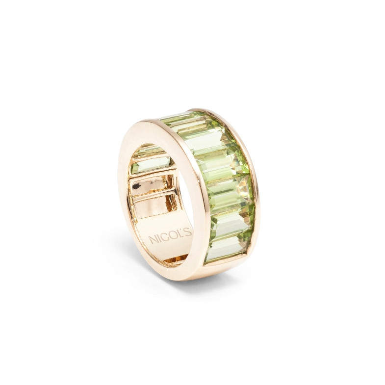 Anillo Peridoto Verde Flúor - diseños actuales