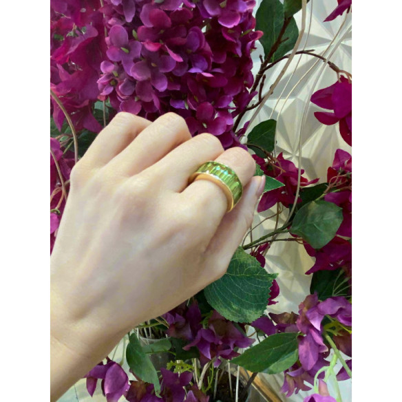 Anillo Peridoto Verde Flúor - diseños actuales